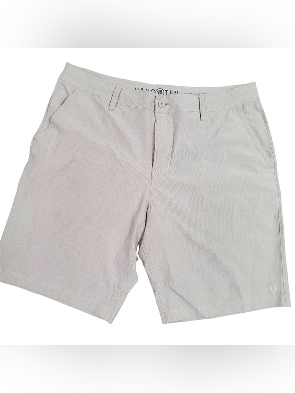 Hang Ten Tan Mens Swim Shorts Size 38 Vacation Relax Active   Good pre owned con